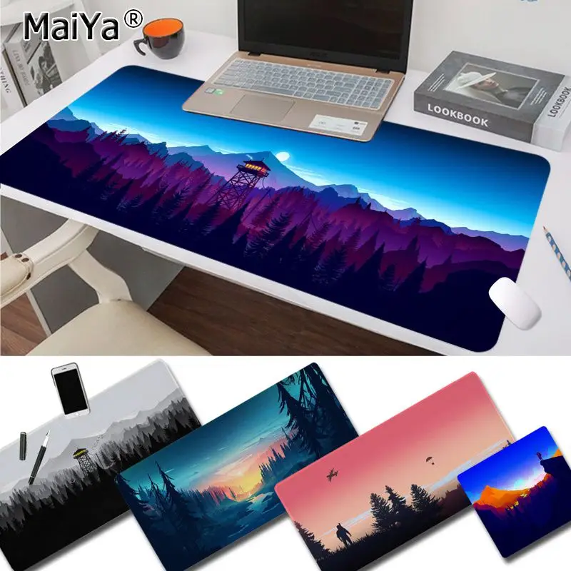 

MaiYaCa New Design Deep forest firewatch Gaming Player desk laptop Rubber Mouse Mat Free Shipping Large Mouse Pad Keyboards Mat