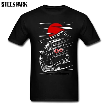

New Style Racing Car Men Shirts Print JDM Funny T Shirts Teenage 100% Cotton Short Sleeve Tee Hip Hop Man World T Shirt Quotes