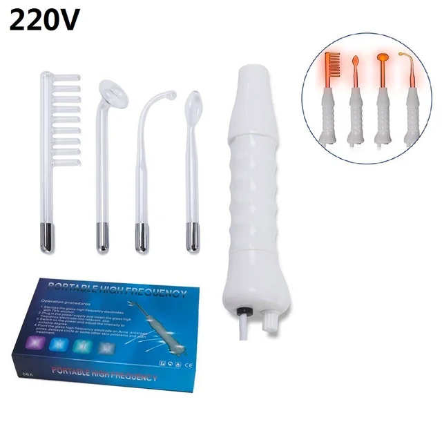 Alat Frekuensi Tinggi Portabel Elektroda Tabung Kaca Elektroterapi Perawatan Kulit Salon Spa Wajah Mesin Kecantikan Penghilang Jerawat Rumah Menggunakan Perangkat Kecantikan Aliexpress