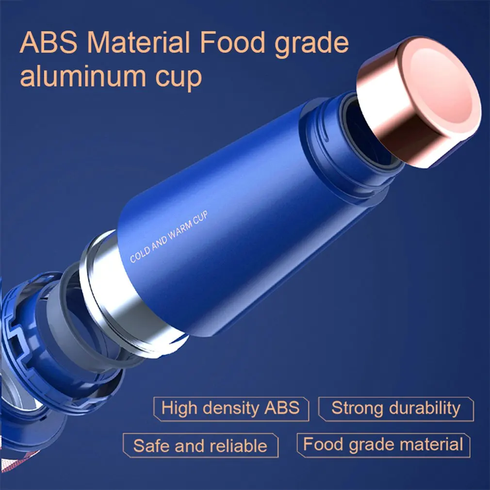 

USB Refrigerated Water Bottle Portable Heating Cooling Dual Use Water Bottle Quick-cooling Heat Preservation Cup