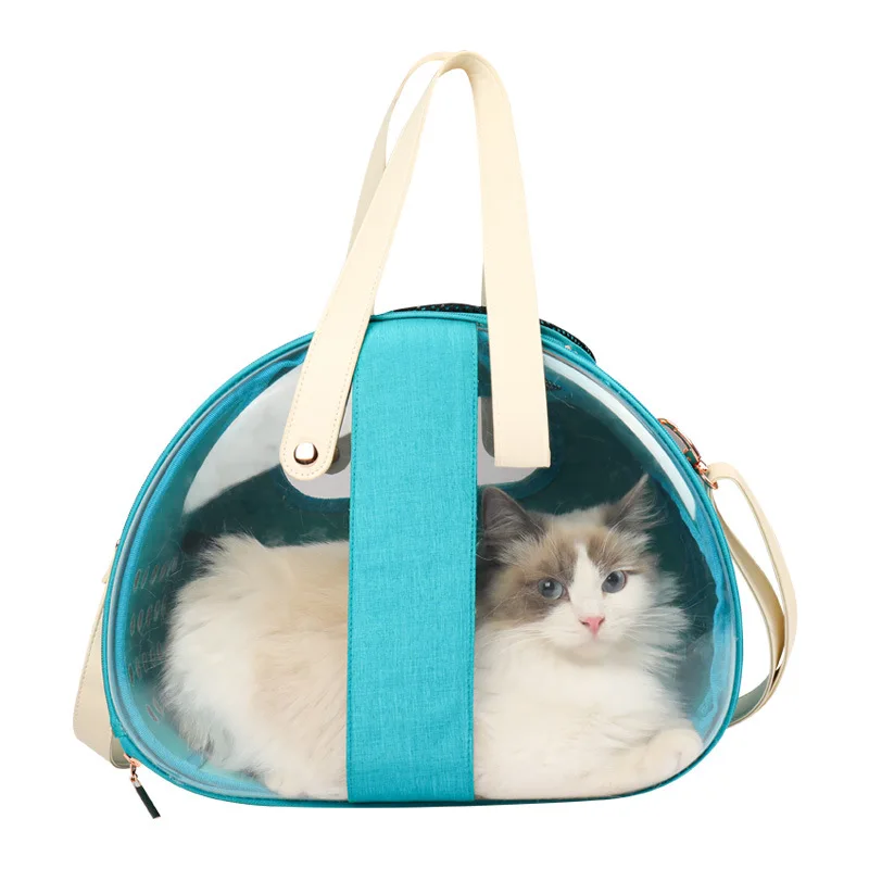 Cat Carrier Bag Pet Backpack Shoulder Breathable Transparent Bag for Dogs  Cats Small Pet with Side Door Opening transportin gato - AliExpress