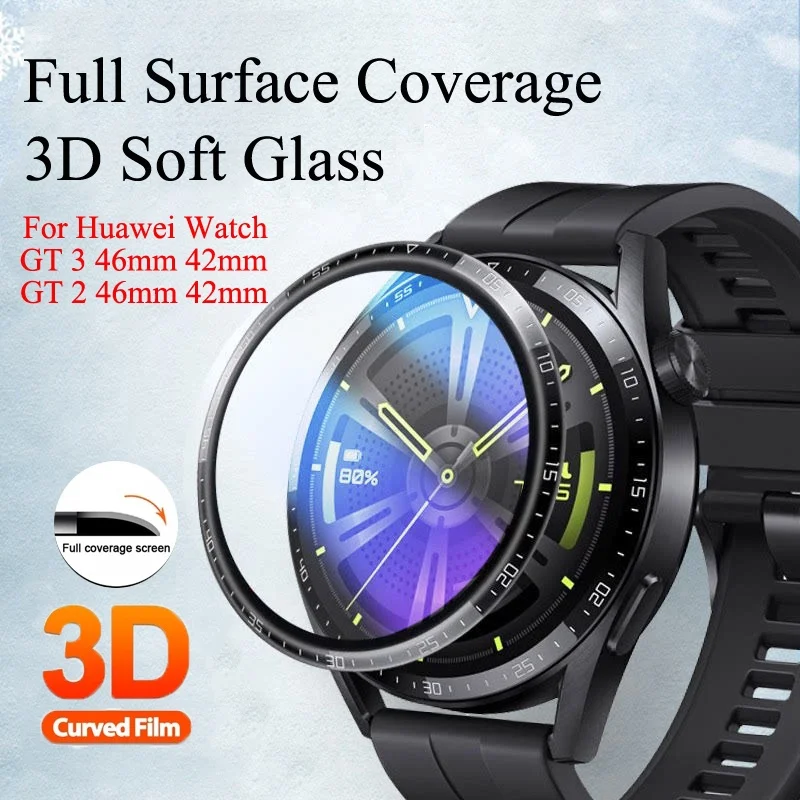 

Diamond Film for Huawei Watch GT 3 46mm Soft Tempered Glass GT3 42mm GT 2 Pro Screen Protector for Huawei Watch 3 Pro