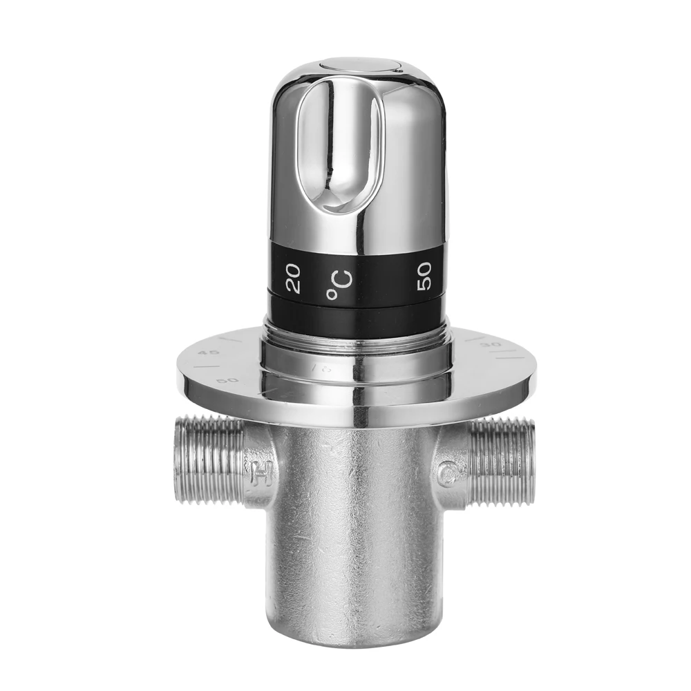 

Adjustable Thermostatic Mixer Valve Wall-mounted Bath Thermostatic Mixer Valve Temperature Control Valve