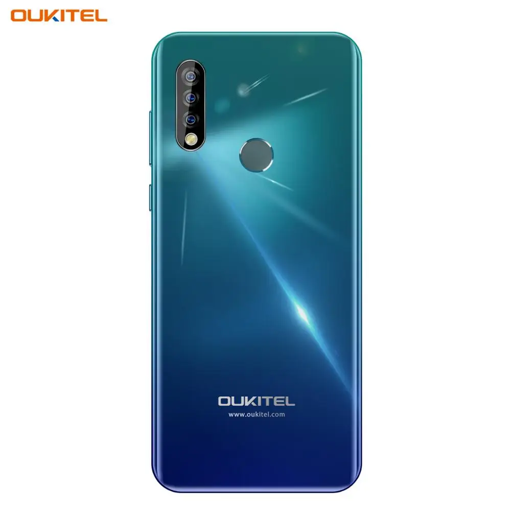 4G мобильный телефон OUKITEL C17 Android 9,0 смартфон 6,35 ''распознавание лица отпечаток пальца Восьмиядерный 3 Гб 16 Гб 3900 мАч Тройная камера MT6763 - Цвет: Twilight
