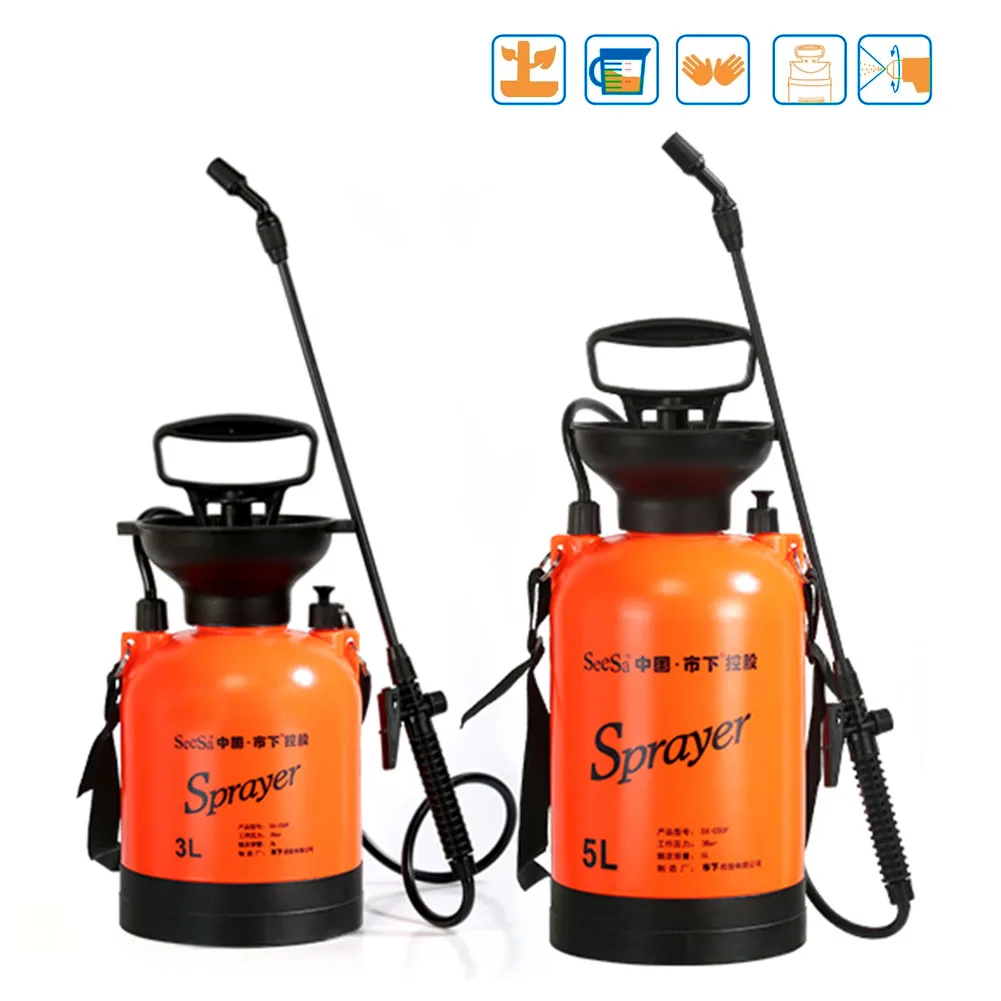 Low Consumption Manual Pressure Portable Sprayer Car Wash Shower Sprinklers Large Mouth Irrigation Garden Watering Effortless