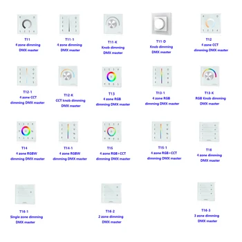 

DMX control panel controller include Single zone/2 zone/3 zone/4 zone/CCT/RGB/RGBW/RGB+CCT