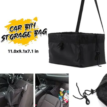 

1Pc Universal Dustbin Garbage Rubbish Storage Container Hang Litter Bag Waste Bin Car Portable Trash Holder Organizer 28x23x18cm