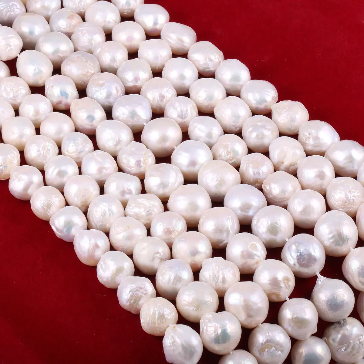 

Natural Freshwater Pearl Beads High Quality 34cm Rice Shape Punch Loose Beads for DIY Elegant Necklace Bracelet Jewelry Making