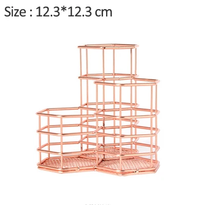 rose gold Скандинавские многофункциональные металлические ручки, Современные художественные украшения, аксессуары для украшения дома, Золотая рамка со стеклом, Свадебный декор - Цвет: rose gold