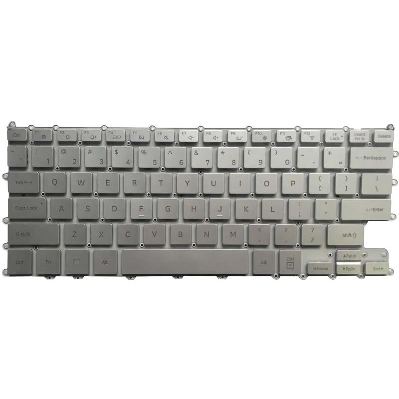 Teclado Americano para Laptop Samsung Tampa Prata x 3n 900x3n Novo - Imagem 3