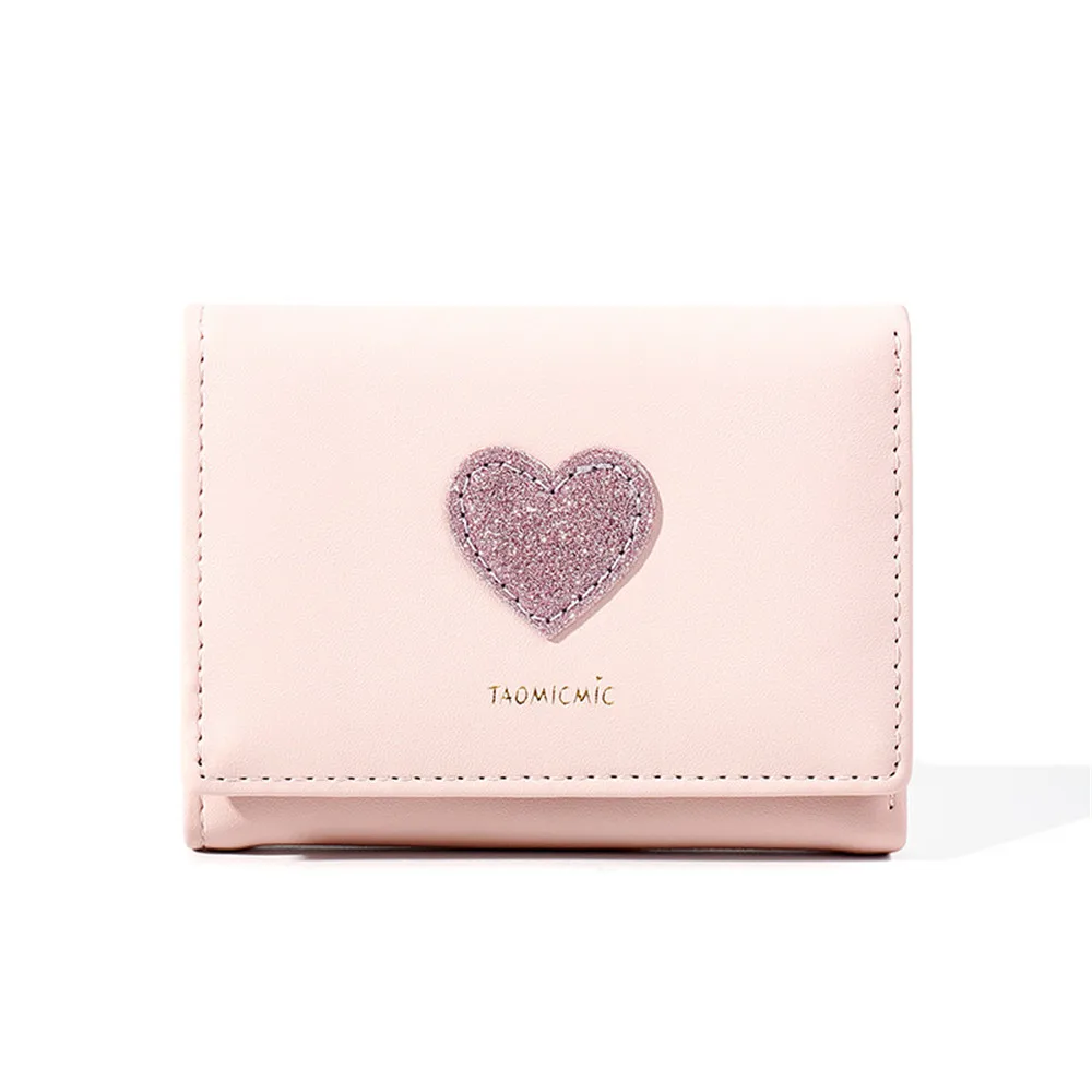 

Women Wallet Buckle Letter Faux Leather Love Money Wallets Coin Card Package Lady Purse PU Holder Clutch Trifold