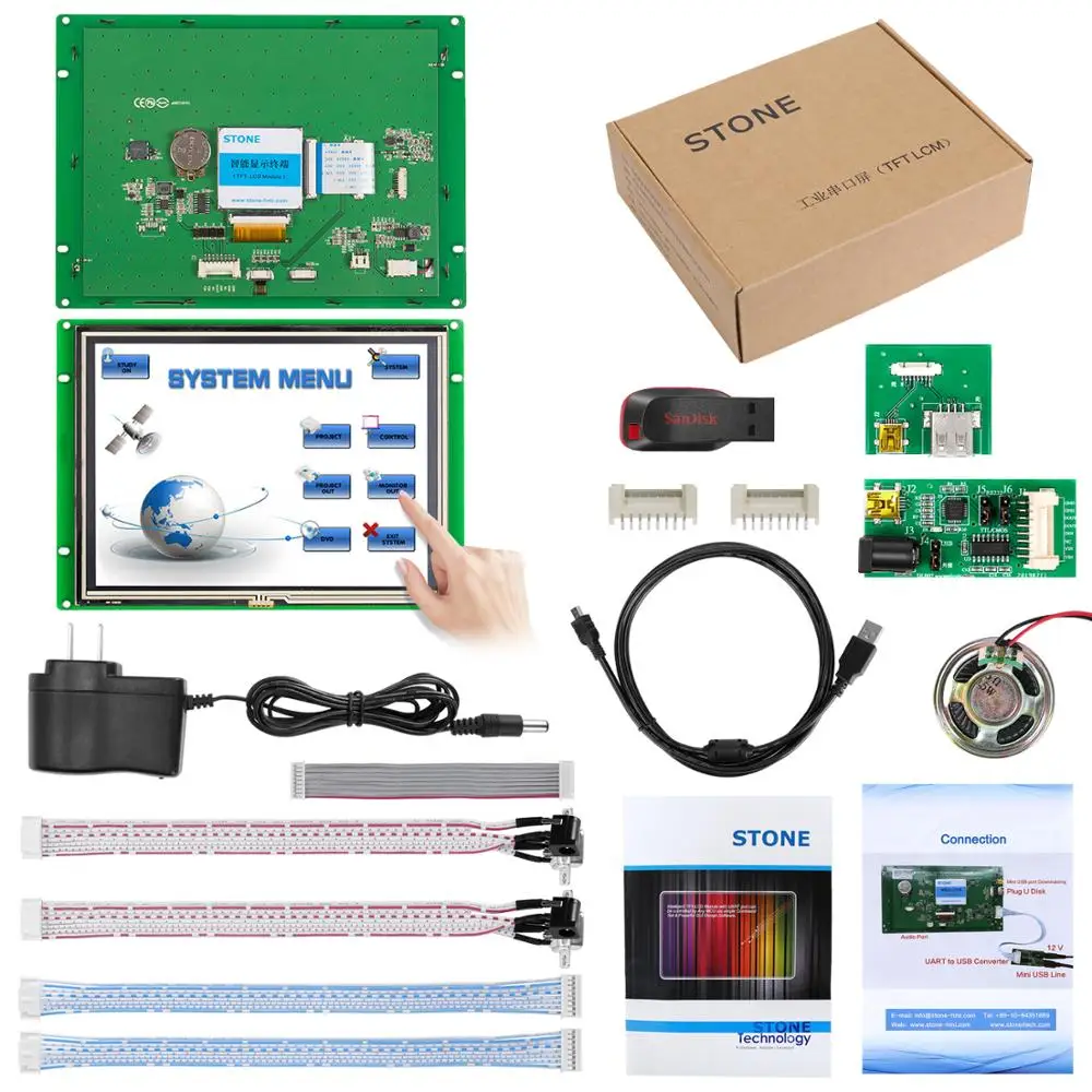 8,0 дюймов Модель дисплея TFT 800x600 с программным обеспечением + программа Поддержка любой микроконтроллер/MCU
