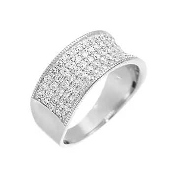 

Кольцо из серебра с фианитами R00299