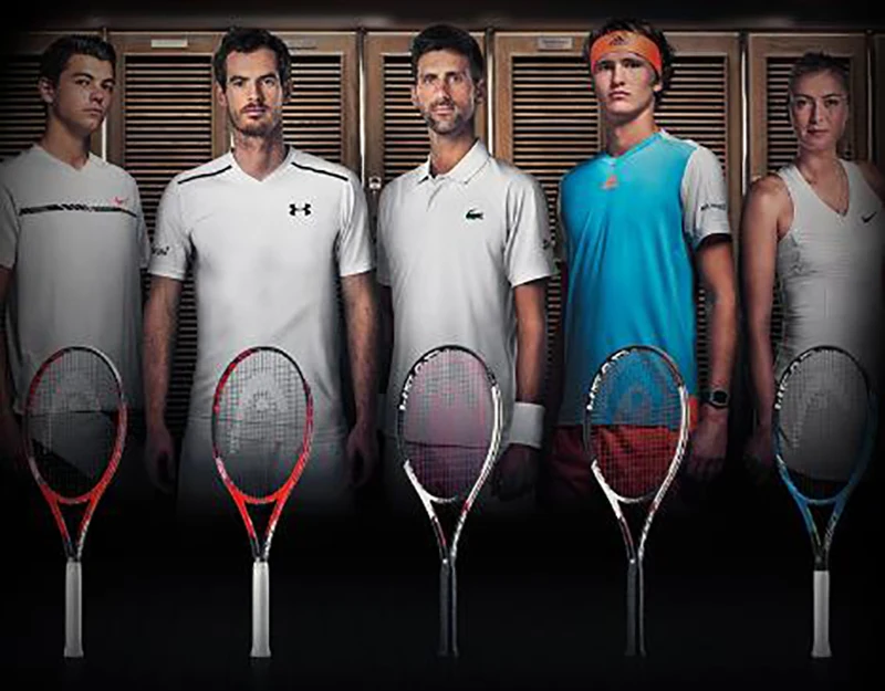 Наголовная Теннисная ракетка, профессиональная карбоновая Теннисная ракетка с сумкой, теннисная ракетка, теннисная ракетка