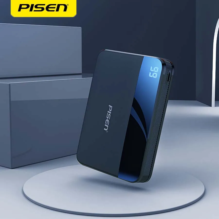 PISEN power bank 10000 мАч Портативная зарядка повербанк Внешняя батарея зарядное