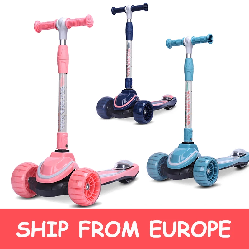 Buena Compra Patinete para niños, andador para niños, bicicleta de equilibrio plegable, triciclo de 3 ruedas de altura ajustable, juguetes deportivos, regalo de cumpleaños Myw5eMe3K71