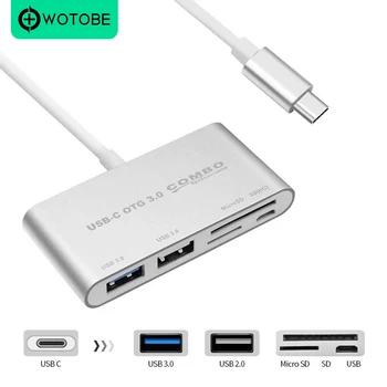 

USB 3.1 TYPE-C to USB 3.0HUB SD TF Card Reader Extension Dock for Macbook Type-C interface series mobile phones and tablet