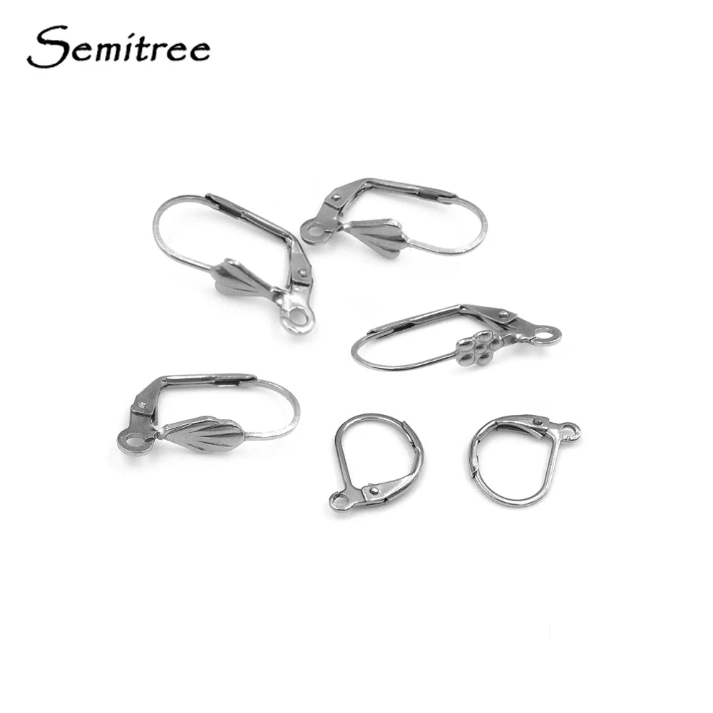 Semitree 20pcs Stainless Steel French Earring Hooks Clasps Earring
