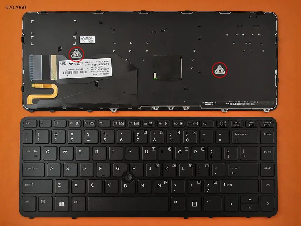 США новая клавиатура для замены HP EliteBook 840 G1 850 G2 Клавиатура ноутбука черной рамкой