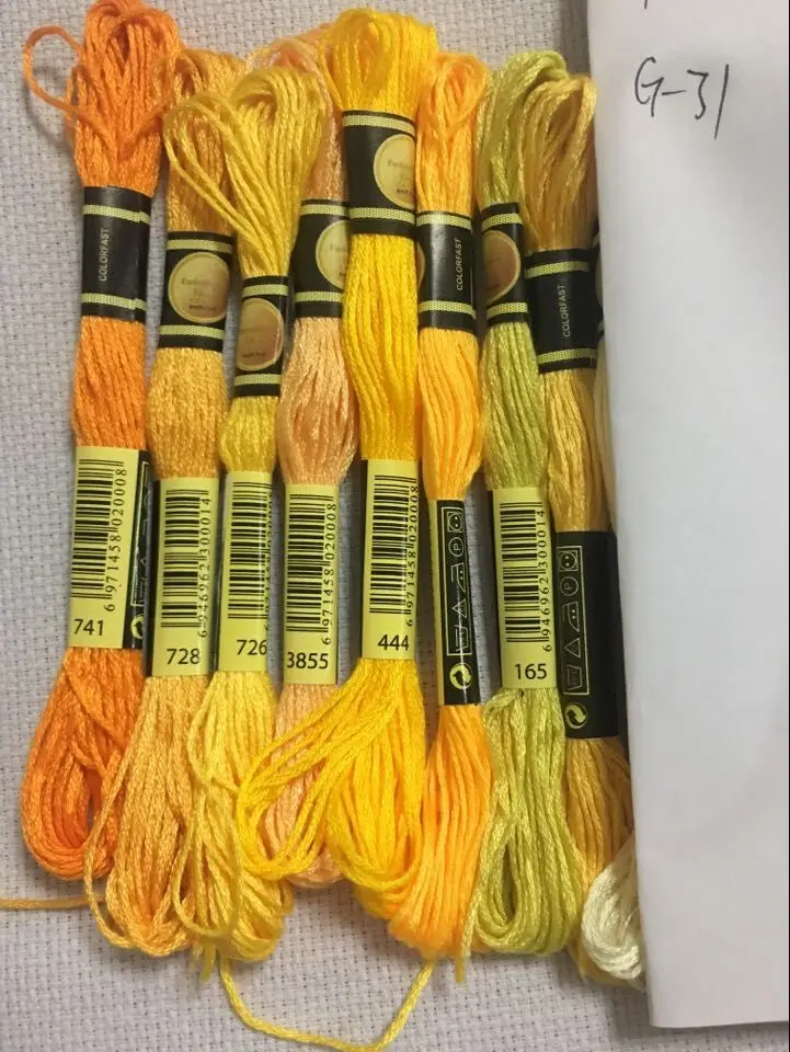 DMC 3855 Autumn Gold Light Embroidery Floss 2 Skeins 6 Strand 