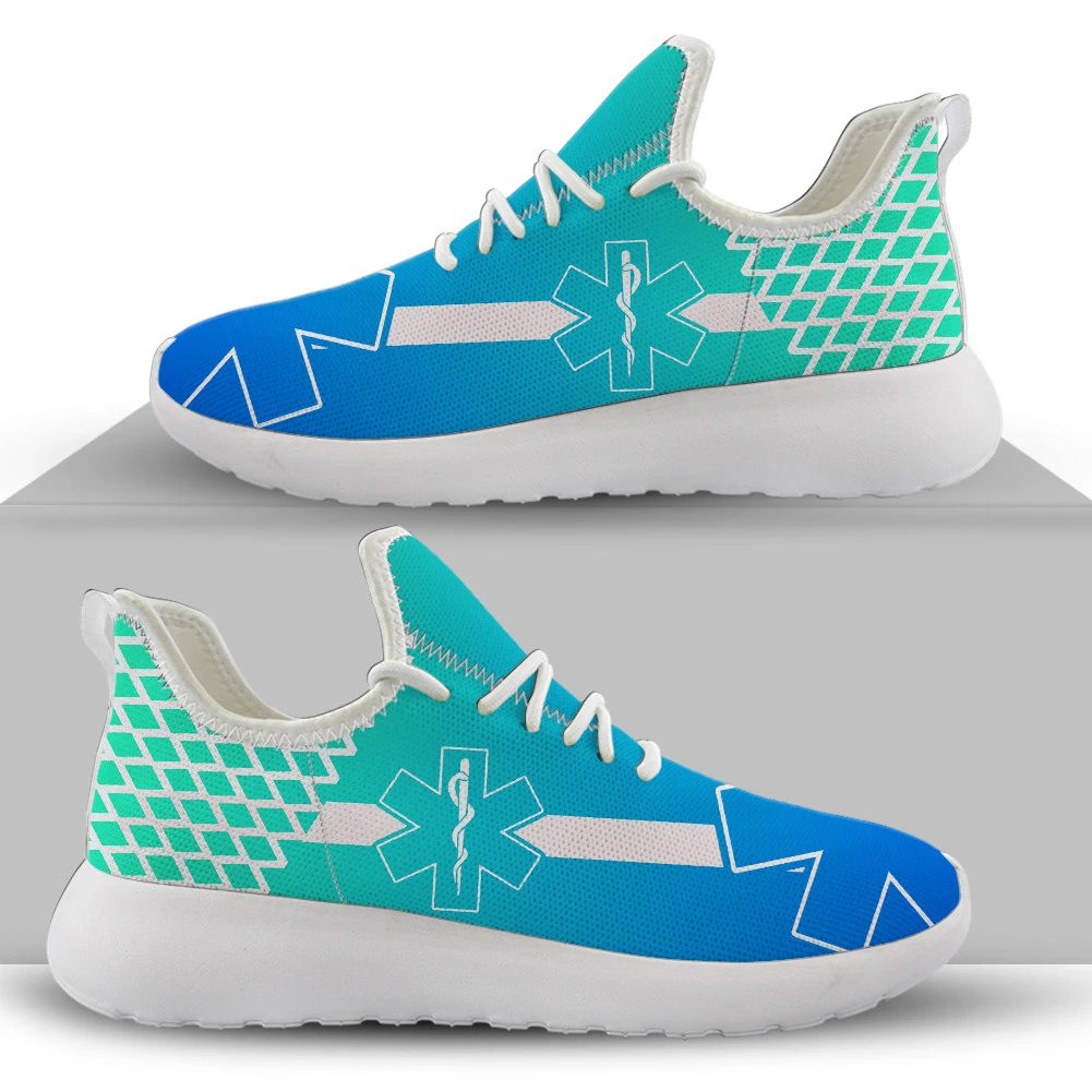 ELVISWORDS zapatillas de deporte holográficas para planos con diseño EMT EMS, Physio prémium Sketch, de malla transpirable con cordones|Zapatos planos de mujer| - AliExpress