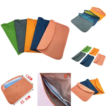 

Portable Mask Storage Bag Multifunction Storage Container Cosmetic Organizer Temporary Small Cloth Bag Sleeve Storage Clip Bag