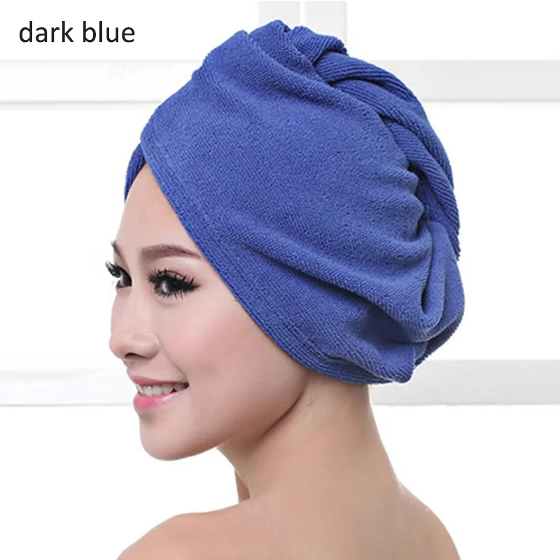 2 размера банное полотенце 1 шт утолщенная быстросохнущая шапочка для душа для волос Дамский тюрбан супер абсорбент переносная сухая шапка для волос
