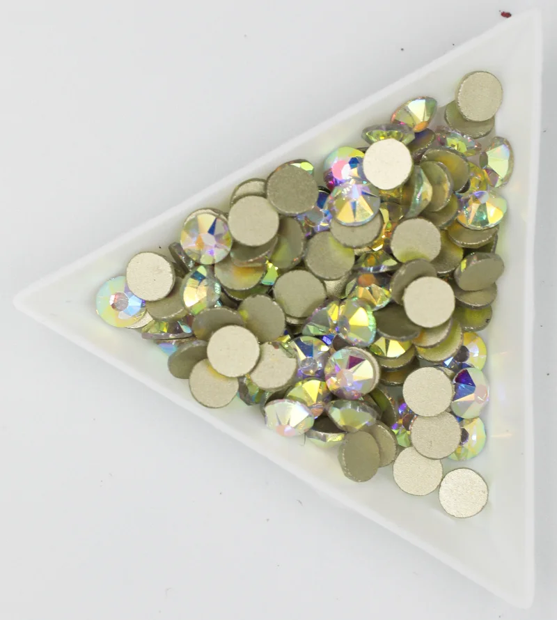 

8 big + 8 small 2088 Cut Facets Nail Rhinestone Crystal AB Flatback Non Hotfix Rhinestones Decoration Crystal Stones