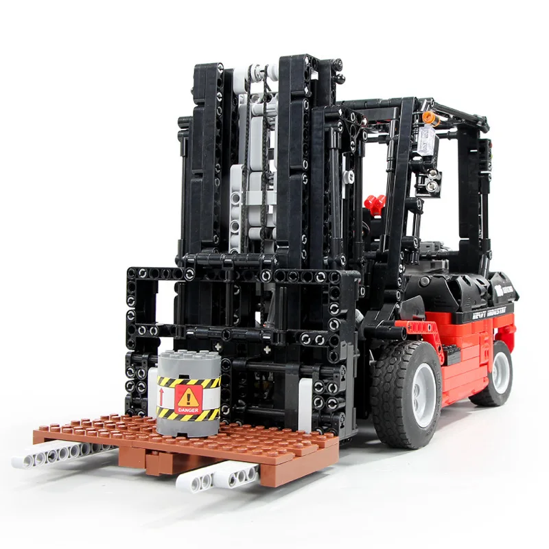 Technic Series 13106 вилочный погрузчик MOC RC моторы автомобильные наборы строительные блоки кирпичи приложение управление RC Автомобили детские игрушки Рождественский подарок