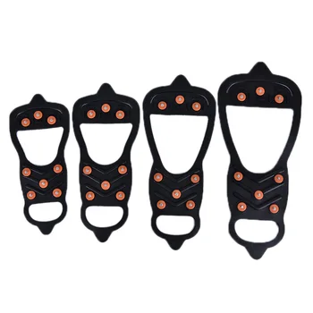 

1Pair 8 Studs Anti-Skid Snow Ice Climbing Shoe Spikes Grips Crampons Cleats Overshoes Crampons Spike Shoes Crampon 4Size