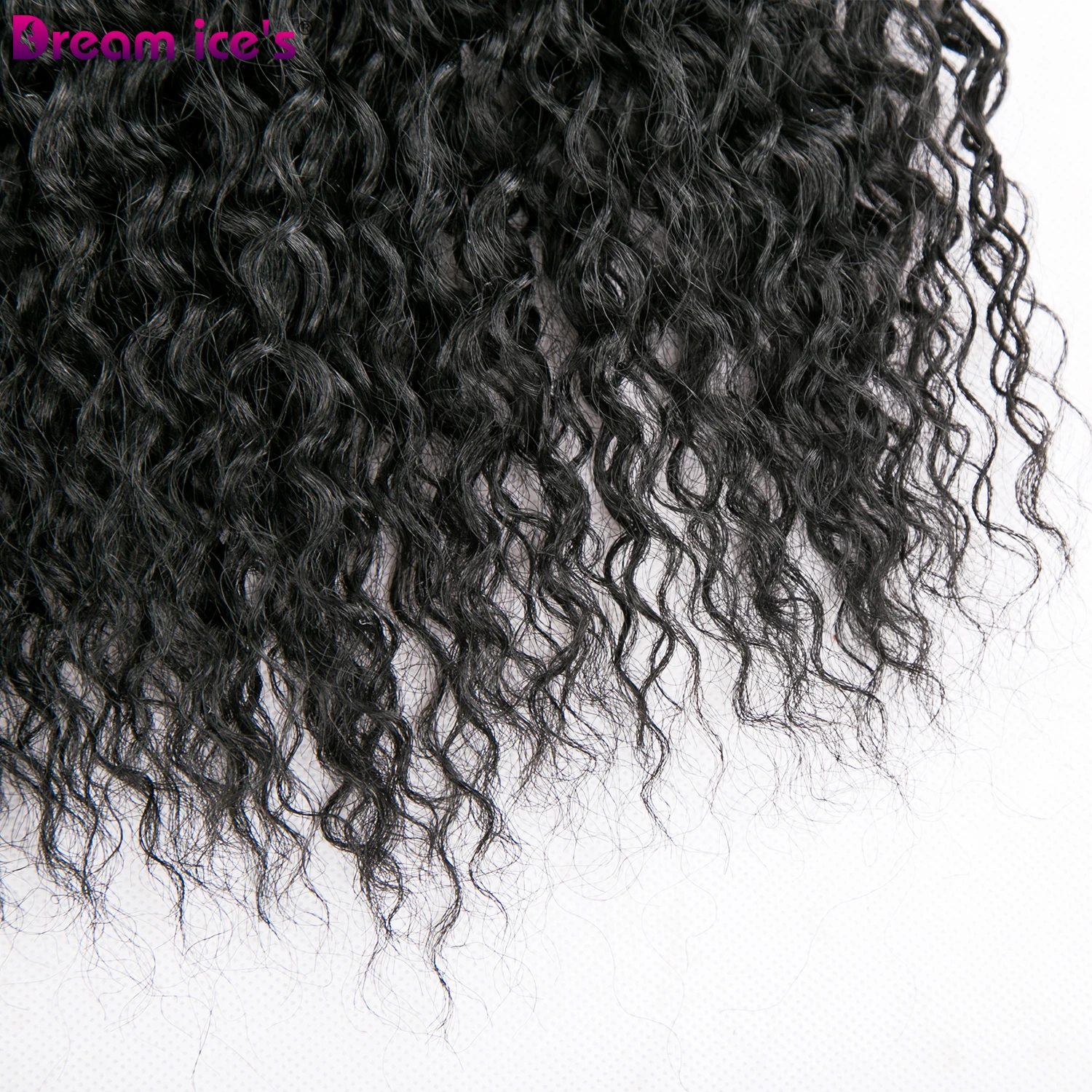 Синтетические кудрявые черные пряди для наращивания волос 6 штук в одной упаковке 12 дюймов длинные кудрявые волосы