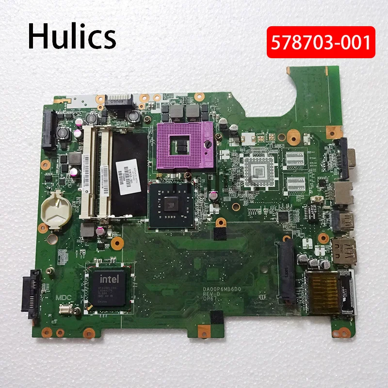 Материнская плата Hulics 578703-001 для ноутбука HP G61 CQ61 G71 CQ71 578703 DA00P6MB6D0 DDR2 | Компьютеры и