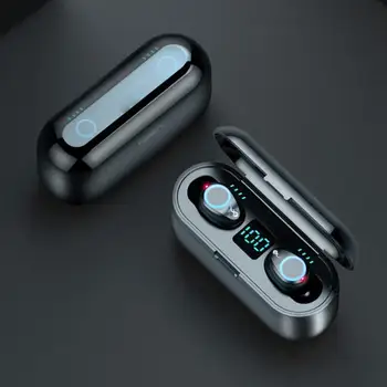 

F9 Wireless Headphones Bluetooth 5.0 Earphone TWS HIFI Mini In-ear Sports Running Headset Support For iOS/Android Phones HD Call