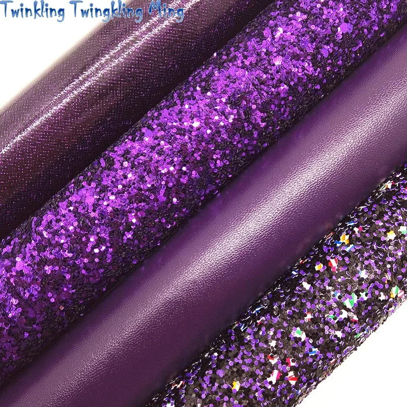 Leather Craft Fabric Glitter Faux Leather Glitter Fabric Pu Leather