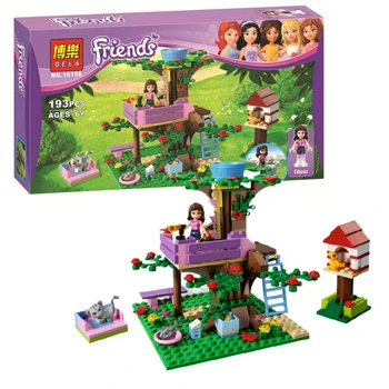 

Bela 10158 193Pcs Friends Olivia's Tree House Model Building Kits Blocks Bricks Girl Assembling Toys Compatible with 3065