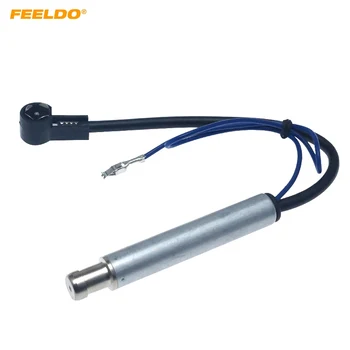 

FEELDO 1PC Car Radio Stereo Antenna Aerial Converts ISO Female To ISO Male Connector Adapter With Amplifier #MX2964