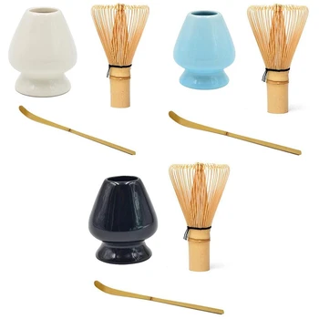 

Japanese Bamboo Matcha Whisk Brush Professional Green Tea Powder Whisk Chasen Tea Ceremony Bamboo Brush Tool Grinder(White)