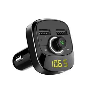 

Aux Bluetooth Car Kit Wireless Fm Transmitter Handsfree Music Playing Type-c Charging Port Support Tf Card / U Disk