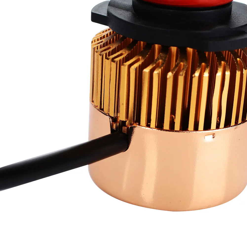 Vehemo S2 9005/HB3/H10 DC12V светодиодный противотуманный светильник, Автомобильный светодиодный головной светильник, лампы, золотой автоматический светильник, светодиодный головной светильник, аксессуары для автомобиля