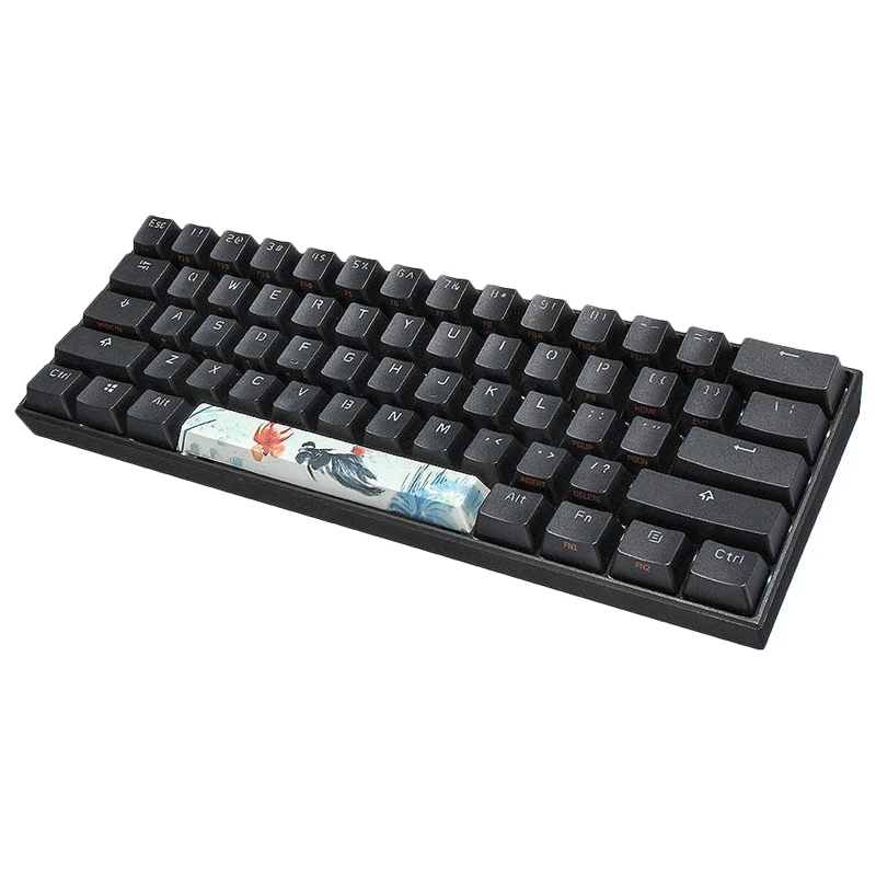 PBT Space Keycaps механическая клавиатура DIY Keycap(6.25U Keycap) чернила Золотая