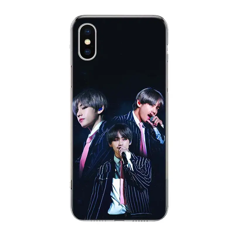 Kim V Taehyung чехол для телефона для iPhone 11 Pro 7 6X8 6S Plus XS MAX+ XR 5S SE 10 Ten Art TPU Coque Capa Shell