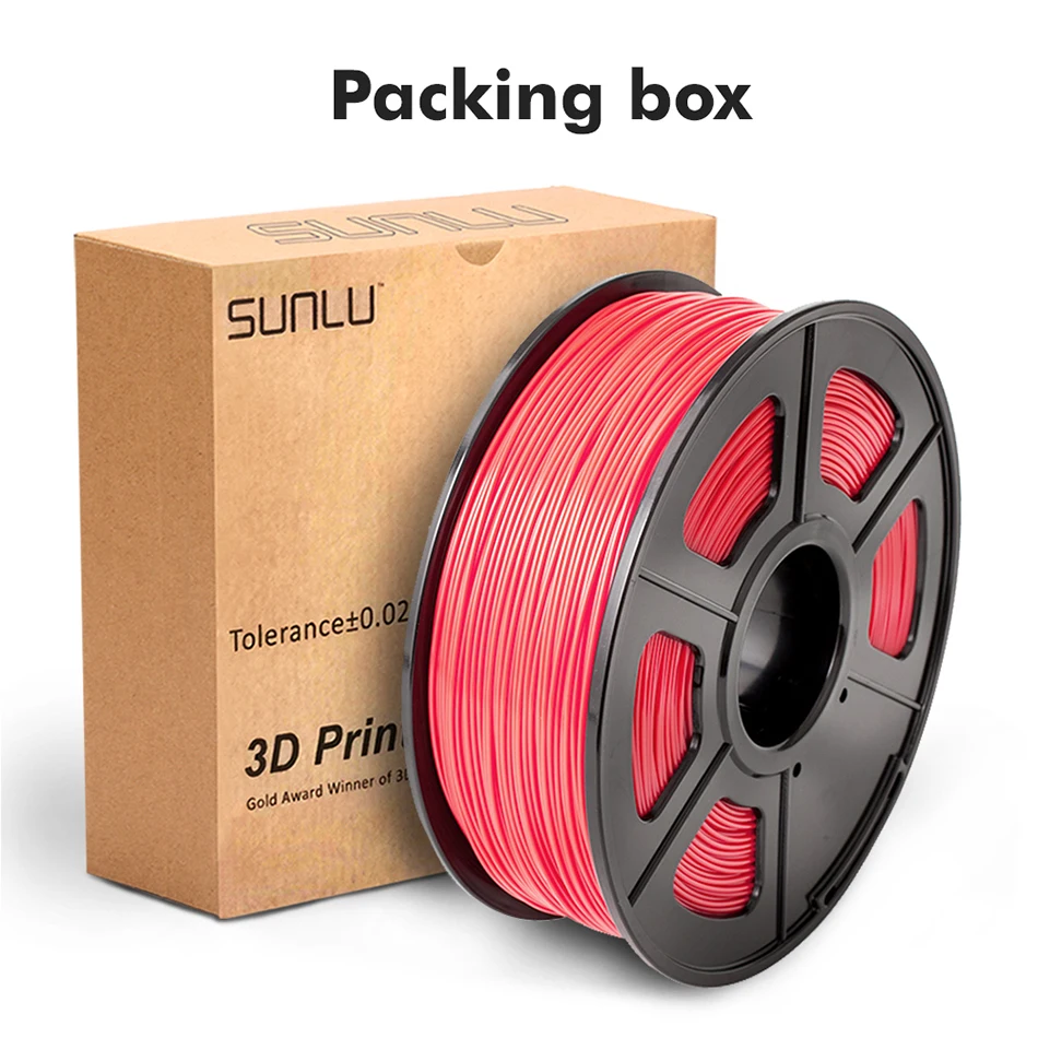 SUNLU 3d нить PETG 1,75 мм 1 кг с катушкой полупрозрачность PETG 3D печать нити для 3d принтера поставки
