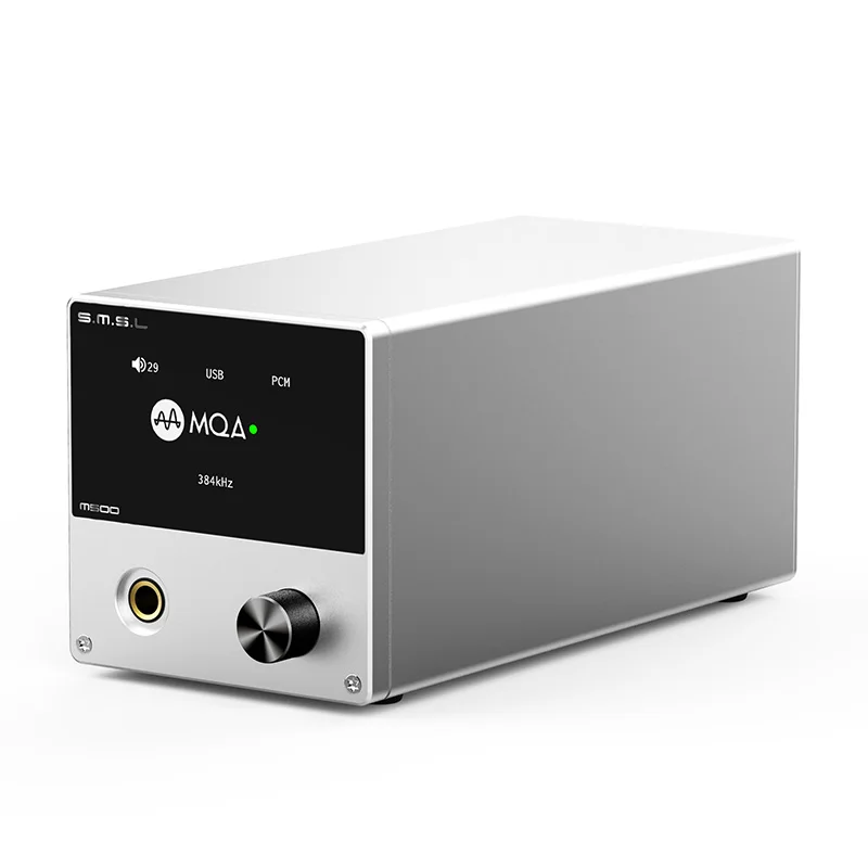Silver SMSL M500 DAC MQA ES9038PRO ES9311 XMOS XU-216 32 бит 768 кГц DSD512 Hi-Res аудио декодер и усилитель для наушников - Цвет: Silver