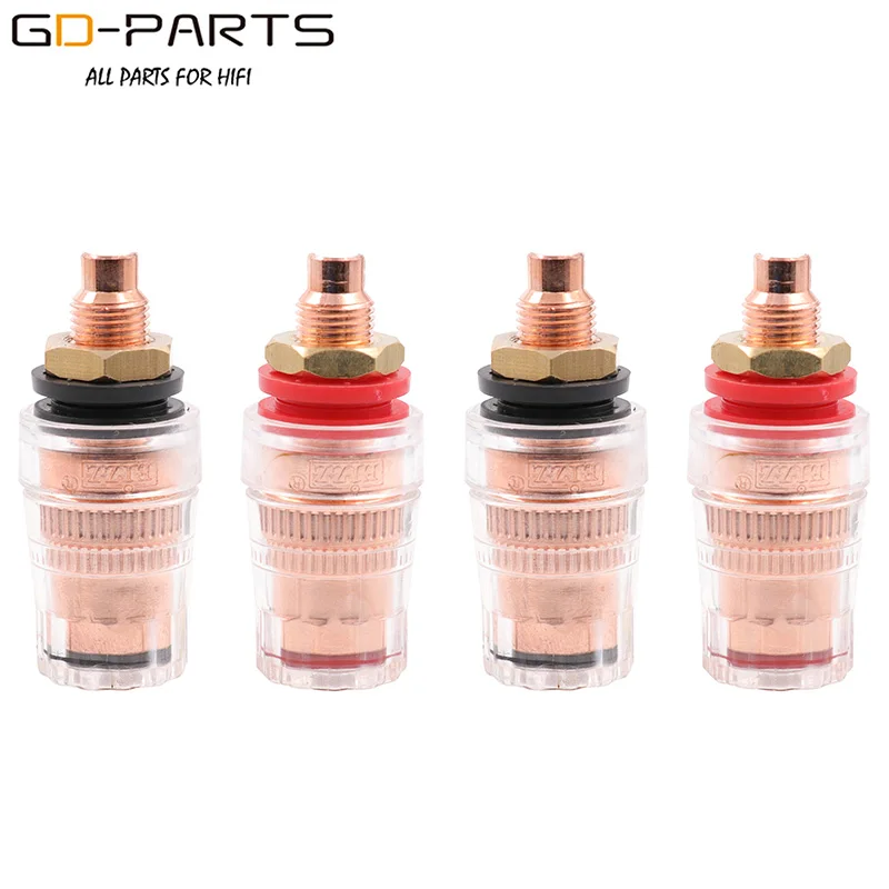 EZ-307-4PCS EIZZ высокого класса 24 к позолоченные латунные клеммы разъем для Hifi динамик аудио видео ТВ CD AMP Панель шасси крепление - Цвет: EZ-307-4PCS