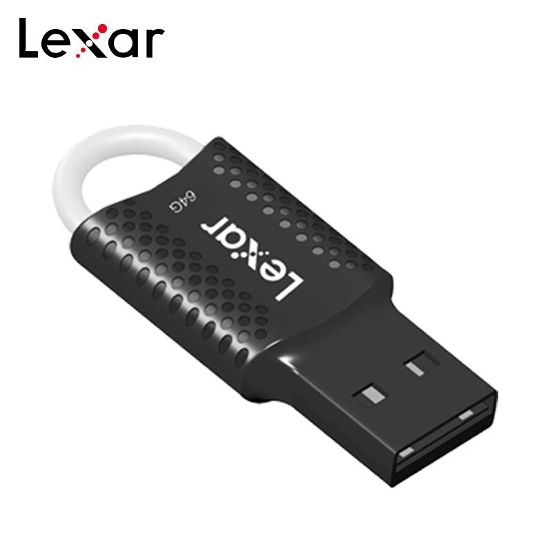 Lexar JumpDrive V40 USB флеш-накопитель 16 ГБ 32 ГБ 64 Гб ЧЕРНЫЙ Флеш-накопитель USB 2,0 компактный дизайн plug and play карта памяти флешка