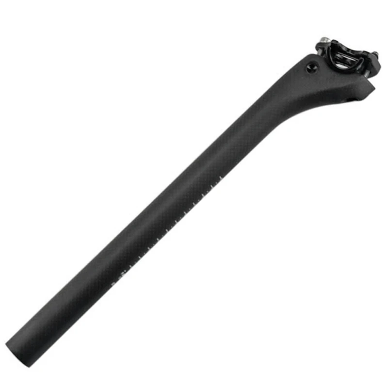 

TOP!-No Logo Bicycle Seat Posts Carbon Road/Mtb 3K Matte Offset Seat Post Ultra-Light Bicycle Seatpost