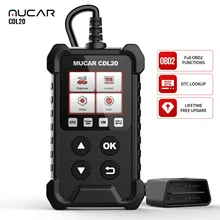 

Wholesale MUCAR CDL20 OBD2 Scanner Check Engine Auto Diagnostic Tool Full OBD2 Functions Eobd Fault Code Reader