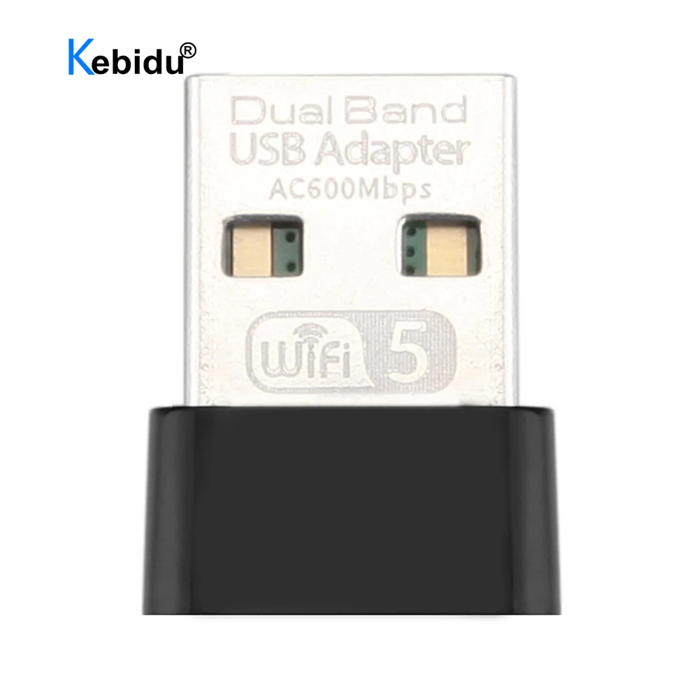 Kebidu 2 4G 5G USB Беспроводной Wi-Fi адаптер 600 Мбит/с высокоскоростная сетевая карта Realtek