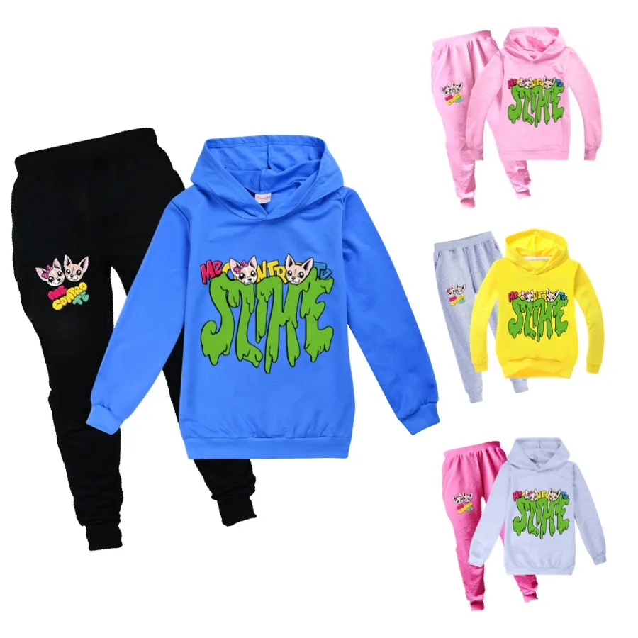 

Me Contro Te Printed Kids Hoodies Hot Sale Cute Fashion Cartoon Hoodies for Teen Girls 2-14Y Sweatshirt and Trousers Boy Clothes