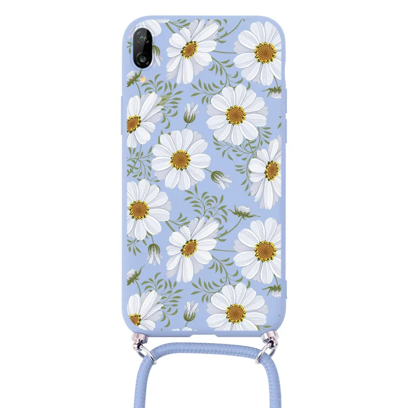 Case On For Huawei P20 Lite Pro Coque Soft TPU Fundas For Huawei P20Pro P20Lite Chain Necklace Strap Cord Lanyard Back Cover waterproof phone pouch Cases & Covers